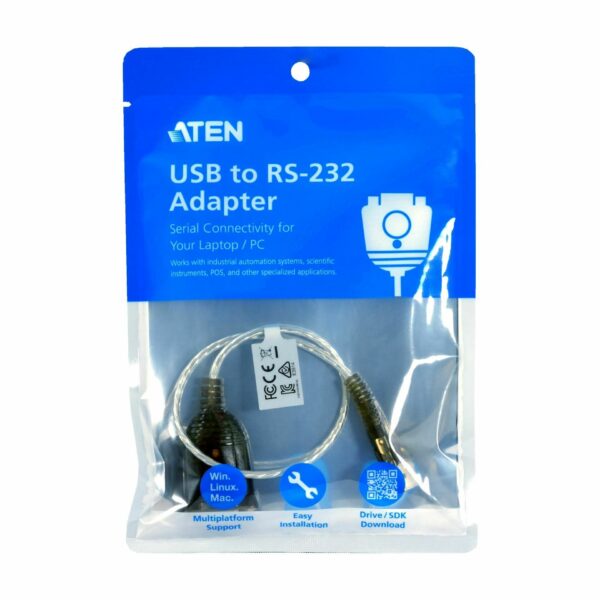 Convertitore Adattatore da USB a Seriale RS-232 con LED 1m, UC232A1-AT - immagine 2