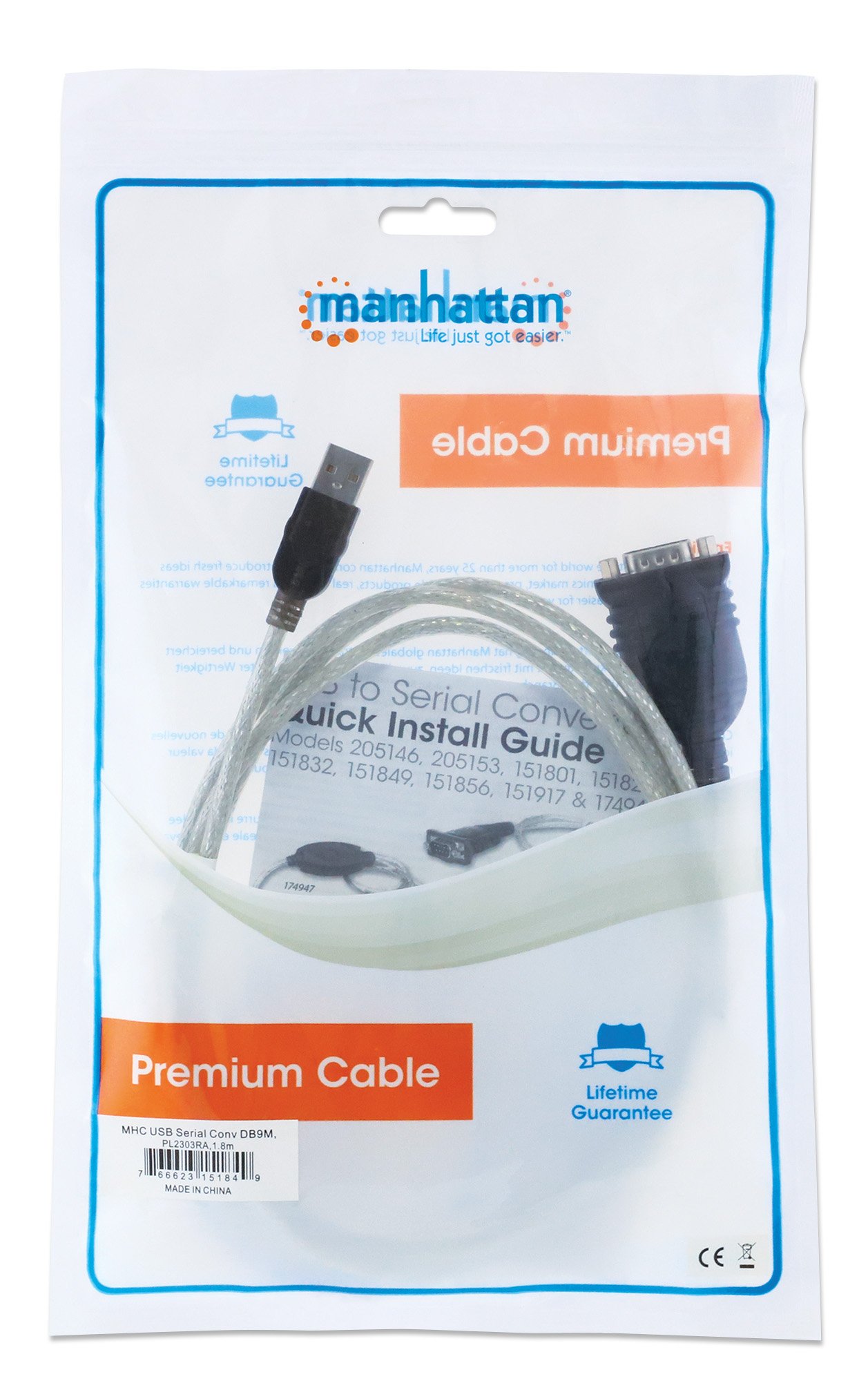 Convertitore Adattatore Manhattan da USB a Seriale chipset FTDI - immagine 2