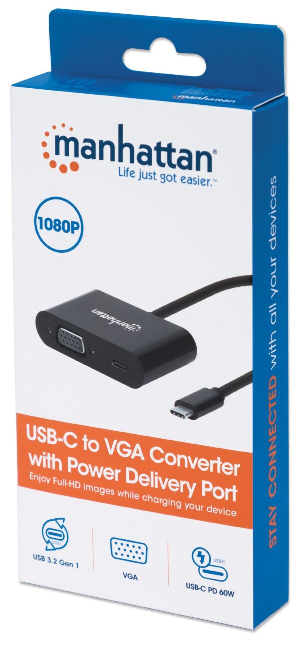 Adattatore Convertitore USB-C™ Maschio VGA Femmina con Power Delivery - immagine 2