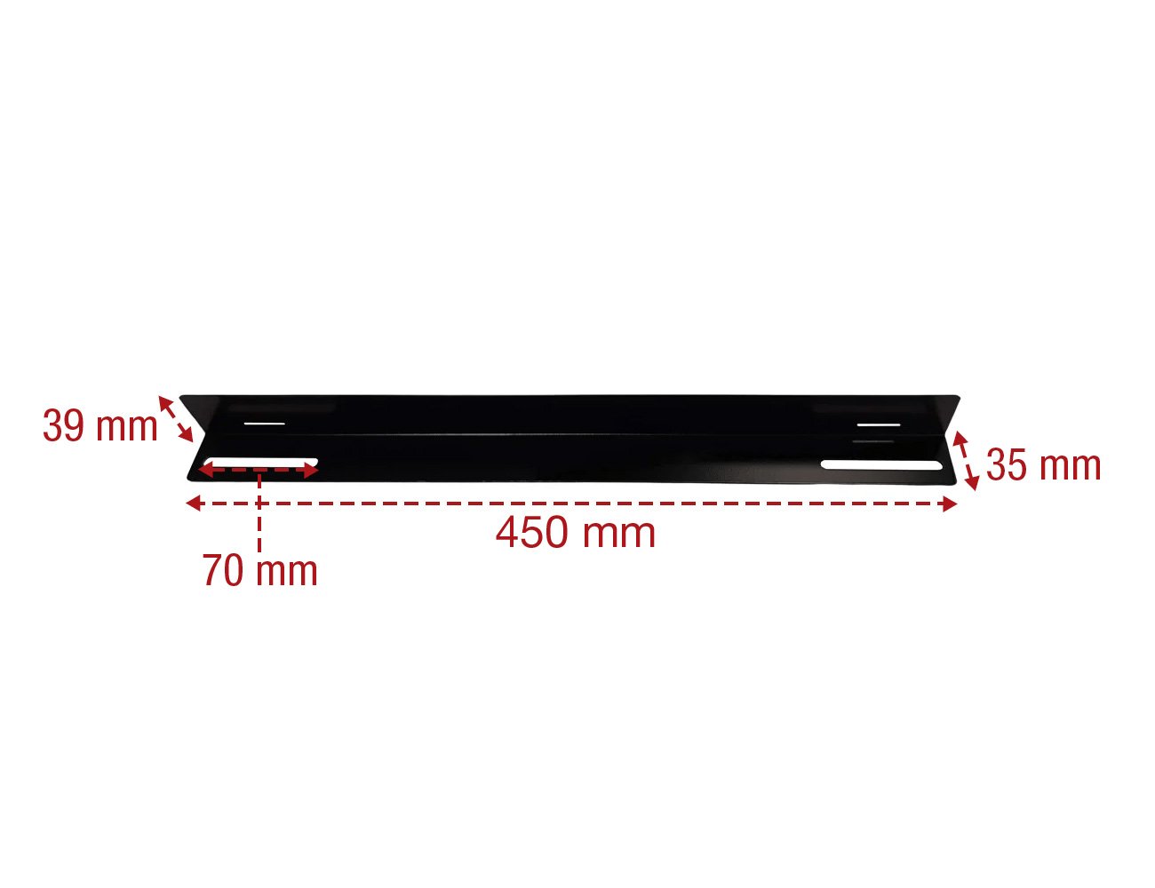 Coppia staffe a L Laterale per Rack 19'' a Muro Prof. 600mm Nero - immagine 2