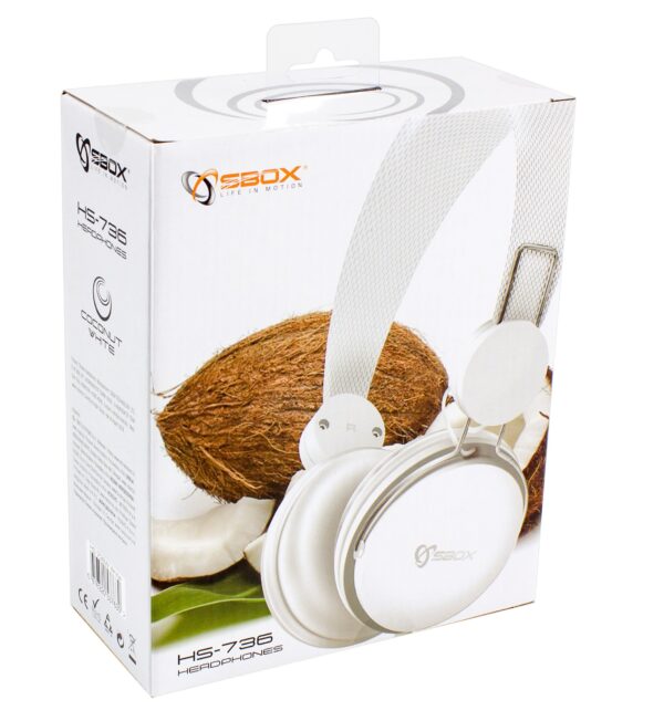 Cuffia multimediale HS-736 bianca - immagine 2