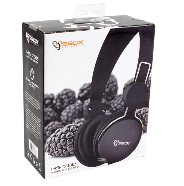 Cuffia multimediale HS-736 nera - immagine 2