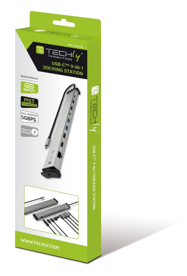 Docking Station 9 in 1 USB-C™ Hub USB HDMI RJ45 - immagine 2