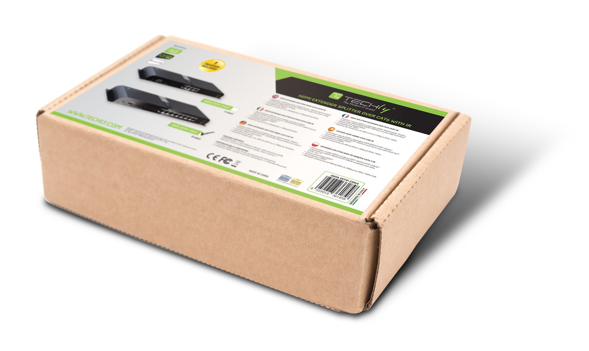 Extender Splitter 8 vie HDMI con IR su Cavo Cat.6/6a/7 fino a 120m - immagine 2