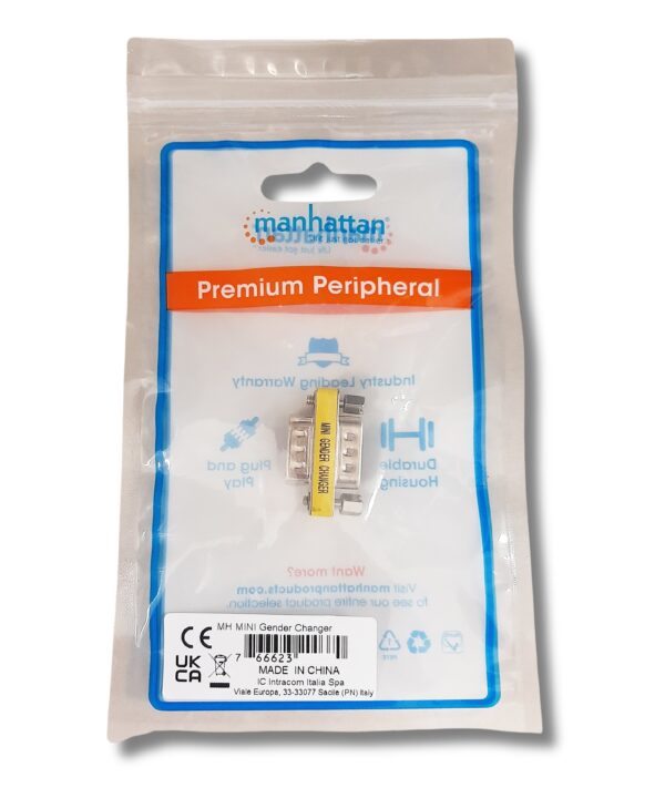 Gender Changer D-SUB 9 pin M/F Null Modem - immagine 2