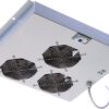 Gruppo 3 Ventole a Soffitto con Termostato per Armadi Rack - immagine 2