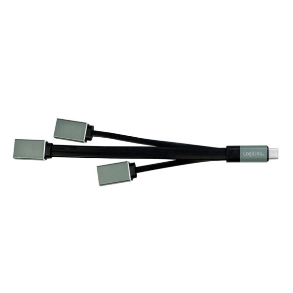 Hub Flessibile USB-C™ SuperSpeed 3 Porte USB3.0 A Femmina Nero - immagine 2