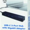 Hub USB-C™ SuperSpeed 3 Porte USB-A 3.0 Femmina Nero - immagine 2