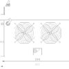 Gruppo di Ventilazione a Soffitto per Rack 19'' 2 Ventole Grigio - immagine 2