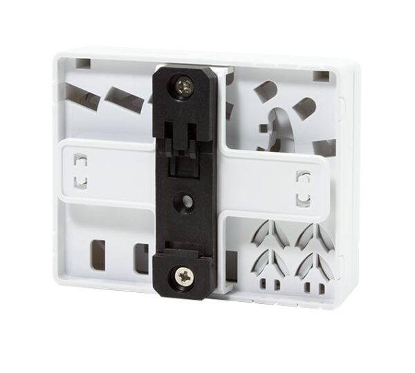Scatola di connessione indoor FTTH per 4 fibre, 4 adattatori, per guida DIN - immagine 2