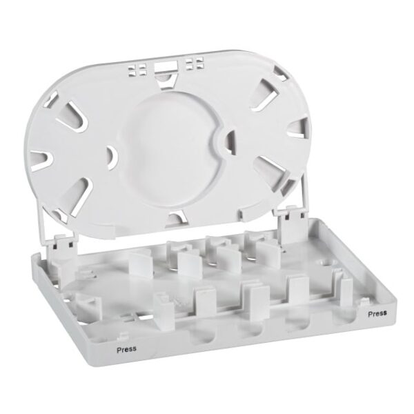 Scatola di connessione indoor FTTH per 4 fibre, 4 adattatori, IP20 - immagine 2