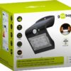 Lampada LED Solare a Muro 1,5W IP65 Sensore di Movimento Nero - immagine 2