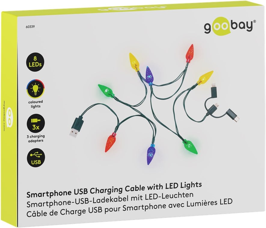 Cavo di Ricarica USB per Smartphone con Luci a LED - immagine 2