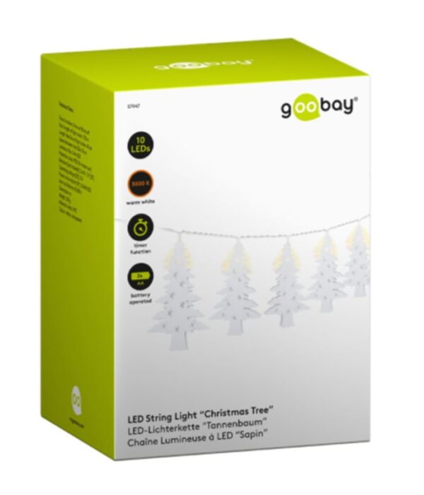 10 Luci LED Albero di Natale Bianco Caldo IP20 - immagine 2