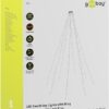Catena Luminosa 280 Luci LED IP44 Bianco Caldo per Albero con Anello - immagine 2