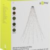 Catena Luminosa 400 Luci LED IP44 Bianco Caldo per Albero con Anello - immagine 2