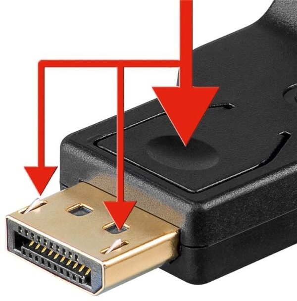 Adattatore DisplayPort DP M VGA F 1.1 Placcato Oro - immagine 2