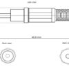 Connettore Audio RCA Maschio in plastica, Nero - immagine 2