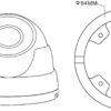 Telecamera IP Dome IR da 5 MP IP66, DGC5204AF - immagine 2