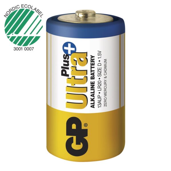 Blister 2 Batterie Torcia D GP Ultra Plus - immagine 2