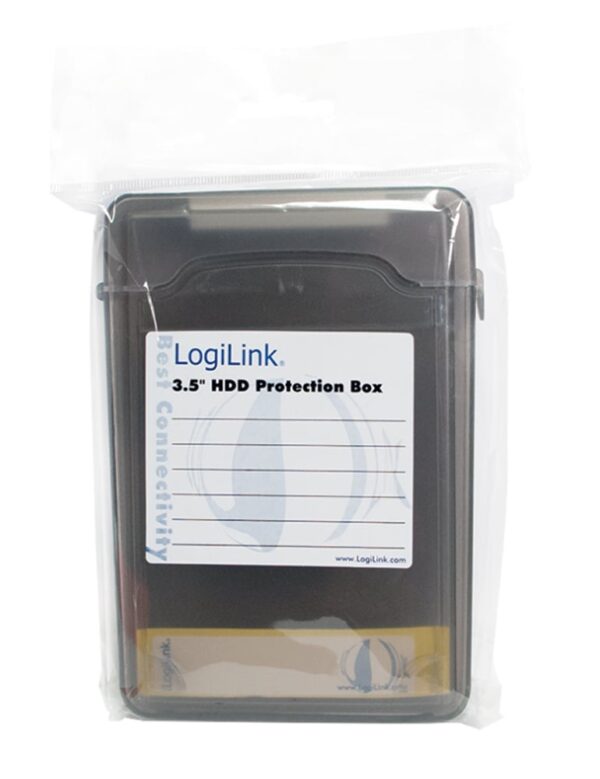 Scatola di Protezione per 1 HDD 3,5'' Nero Trasparente - immagine 2