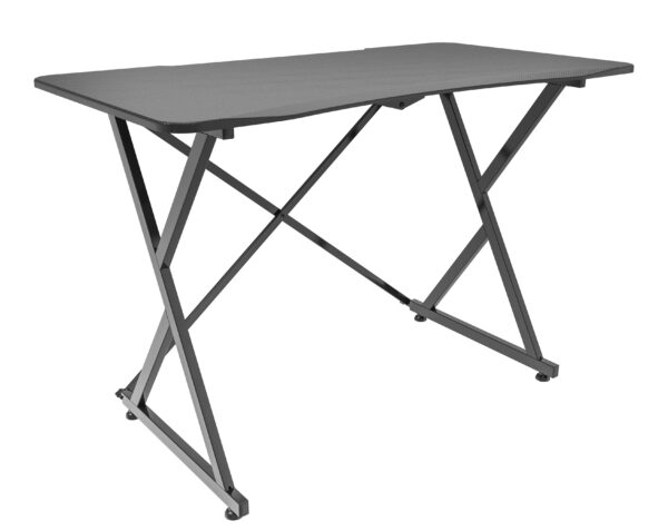 Scrivania Gaming Ergonomica Tavolo da Gioco per PC 110 cm Nero - immagine 2