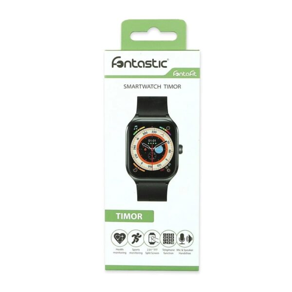 Smartwatch Fitness Bluetooth V5.0 Timor Display 2,01'' Nero - immagine 2