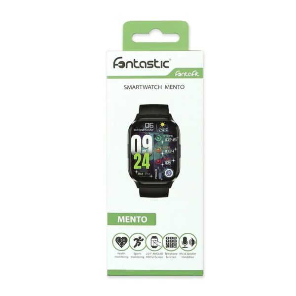 Smartwatch Fitness Bluetooth V5.3 Mento Display 2,01'' IP67 Nero - immagine 2