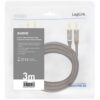 Cavo per Altoparlanti 2x2 Spinotti a Banana Nylon Nero 3 metri - immagine 2