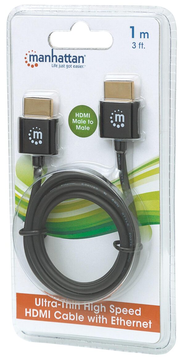Cavo HDMI™ High Speed con Ethernet Ultra Sottile 1m - immagine 2