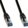 Cavo Patch Cat.6A S/FTP PUR IP20 UV 1m Nero - immagine 2