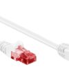 Cavo di rete Patch Connettore Angolato 90° CCA Cat.6 UTP 3 metri Bianco - immagine 2