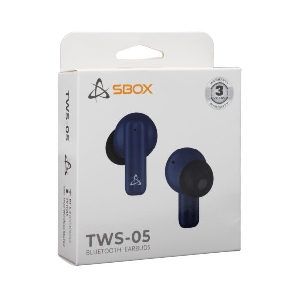 Auricolari Bluetooth v5.4 con Custodia di Ricarica EB-TWS05 Blu - immagine 2