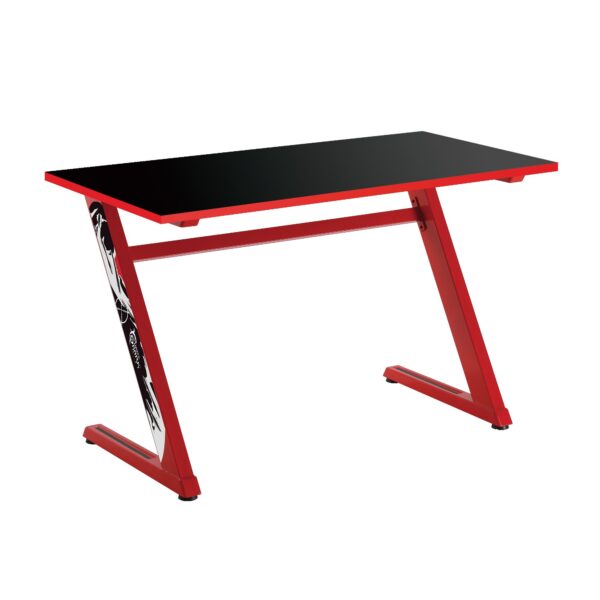 Scrivania Gaming per PC Design Ergonomico Rosso - immagine 2