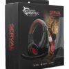 Cuffie Gaming con Microfono Serval Nero Rosso SERVAL - immagine 2