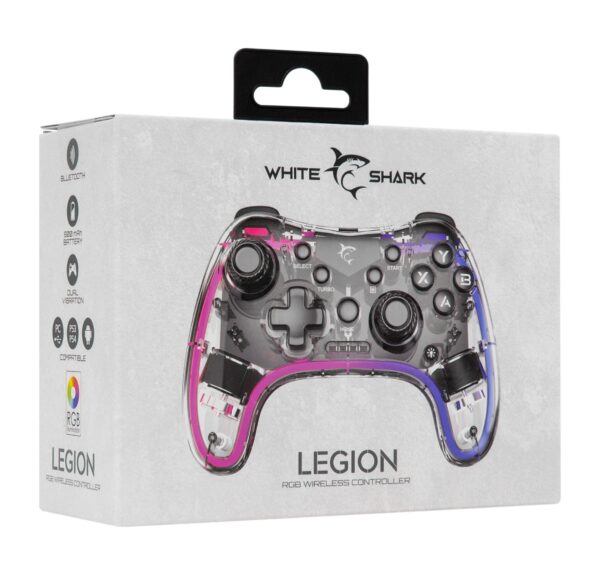 Joypad Controller di Gioco con Retroilluminazione LED e Doppia Vibrazione USB-C™ e Bluetooth - immagine 2
