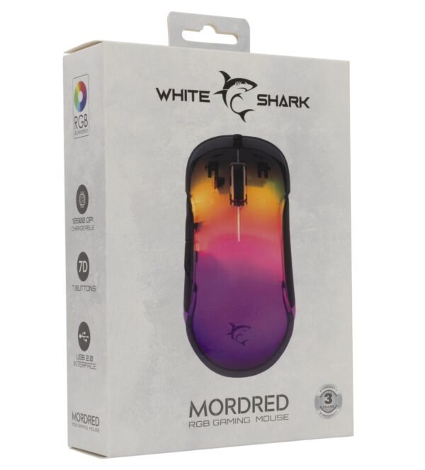 Mouse Gaming RGB USB 12800 dpi 7 Tasti Nero Mordred - immagine 2