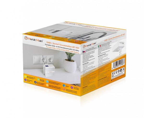 Altoparlante Portatile Radio DAB+ & FM Bluetooth v4.2 & AUXIN, BT-X51 - immagine 2