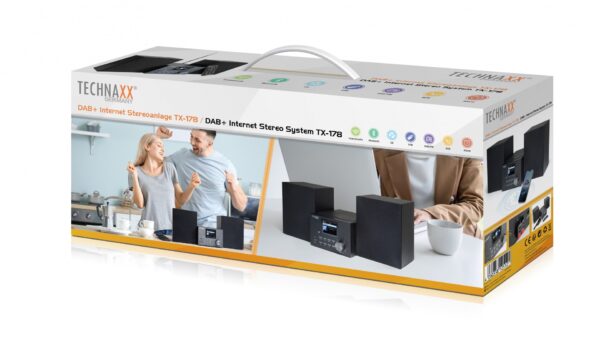 DAB+ Internet Stereo Bluetooth V5.0 Lettore CD MP3, TX-178 - immagine 2