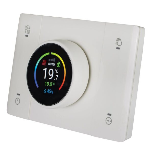 WHITEK T44 Cronotermostato WiFi Smart Connesso Rilevatore Umidità Ambiente Bianco - immagine 2