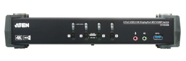 Switch KVMP 4K DisplayPort a 4 porte MST USB3.0, CS1924M - immagine 2