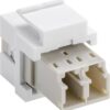 Adattatore Keystone 2 x LC Duplex Femmina - immagine 2