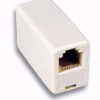 Accoppiatore Telefonico 6 Poli 4 Contatti Pin to Pin F/F Avorio - immagine 2