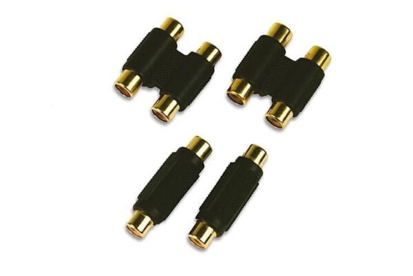 Adattatore audio doppio RCA Femmina/Femmina - immagine 2