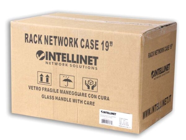 Armadio Rack 19'' a muro 10 unità prof. 400 Grigio Assemblato - immagine 2