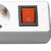 Multipresa 3 Posti Schuko con Interruttore e Cavo 3 metri - immagine 2