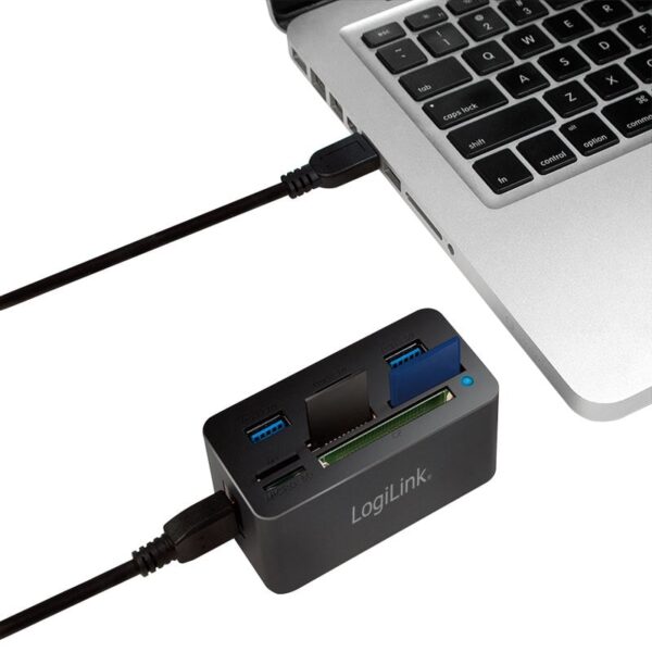 Hub USB 3.0 con lettore di schede di memoria - immagine 2