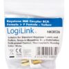 Adattatore Keystone RCA/F F/F Giallo - immagine 2