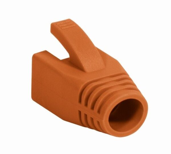 Copriconnettore per Plug RJ45 Cat.6 8mm Arancione - immagine 2