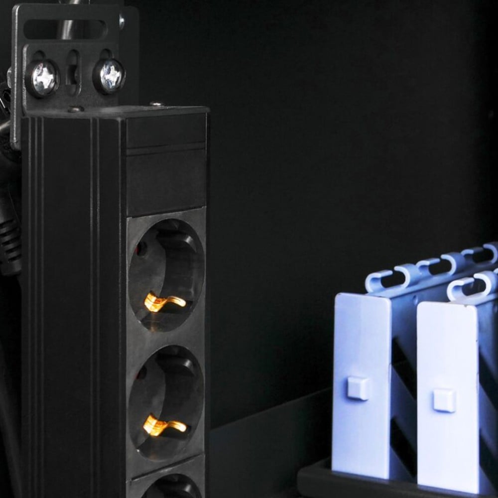 Kit Set 50 Viti 50 Dadi e 50 Rondelle per Montaggio Rack Nero - immagine 2